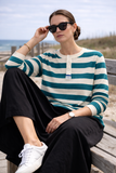 Pause Logo Striped Polo