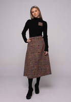 Edera Tweed Double Button Row Skirt