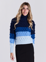 Paper Parachute Colorblocked Turtleneck Sweater