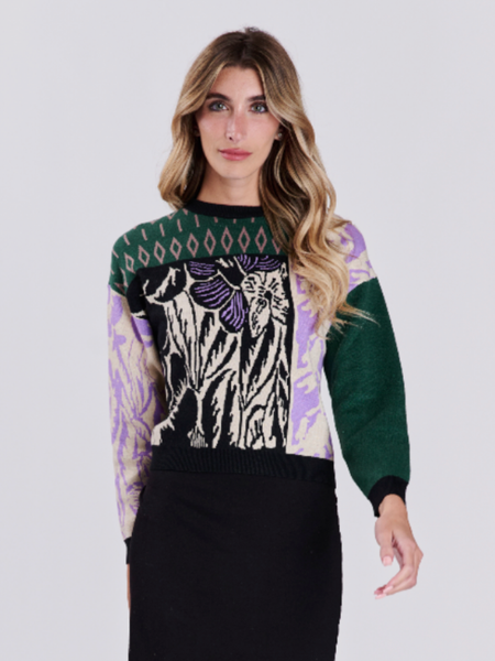 OOTD Multiprint Sweater