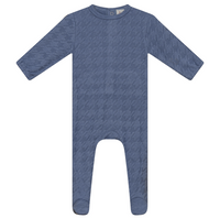 Bondoux Bebe Textured Knit Footie & Hat