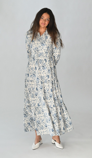 Concept Paisley Print Tiered Dress