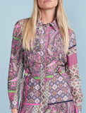 Celina's Quilted Front Printed Dress