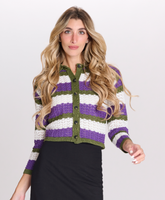 OOTD Crocheted Striped Sweater