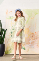 Porter Linen Paisley Button Down Dress