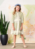 Porter Linen Paisley Button Down Dress