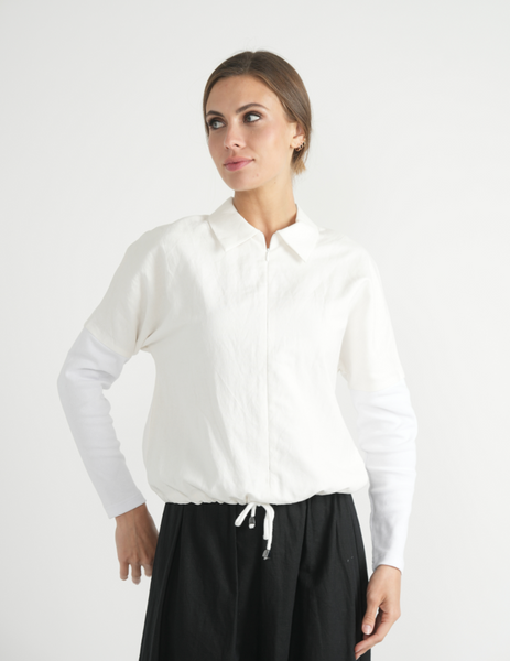 Coco Linen Pull String Top