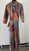 Edit Patchwork Wrap Dress