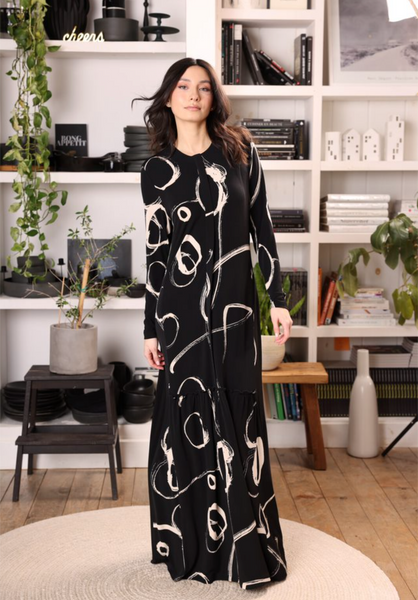 Simondona Swirl Print Robe