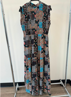 Signature Patchwork Crepe Dress