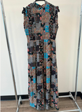 Signature Patchwork Crepe Dress