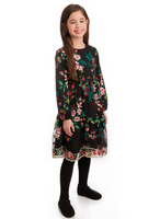 Luella Chiffon Floral Embroidered Dress