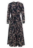 MiuMax Print Dress w Vest Set