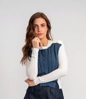 Ginger Cable and Rib Knit Top