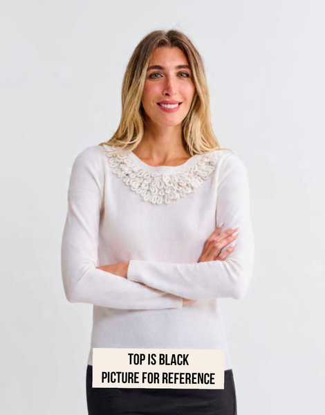 Paper Parachute Looped Trim at Neck Top