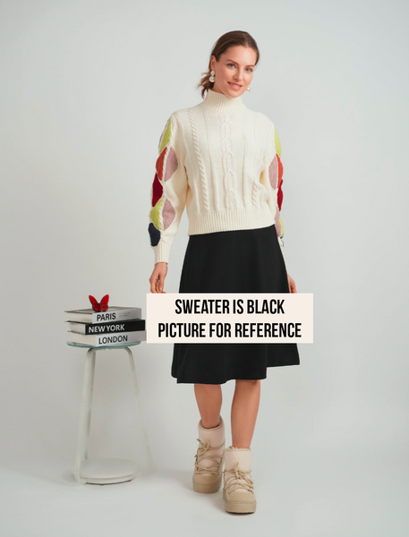 Spades Cable Colorful Sleeve Top