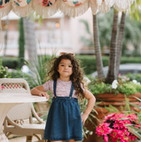 Lil Legs Denim Suspender Jumper
