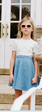 Lil Legs Denim Flared Skirt