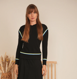 Versatile Vneck Stripe Tape Top
