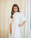 La Nina Girls Laced Front Dress