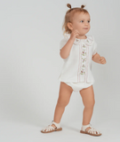 Space Grey Floral Baby Set