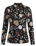Riff Printed Mock Neck