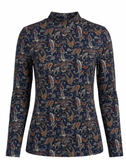 Riff Printed Mock Neck