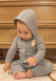 Bee & Dee Fuzzy Bunny Hooded Romper