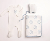 Bee & Dee Butterfly Motif Footie, Hat & Blanket