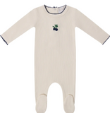 Mi Amour Berry Sweet Embroidered Footie
