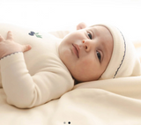 Mi Amour Berry Sweet Embroidered Footie & Hat