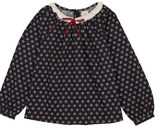 Analogie Home Garden Lace Trim Collared Blouse