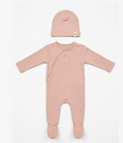 Bebe Bella Velour Footie w/ Hat