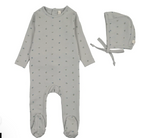 Lilette Bitsy Floral Footie & Hat Set