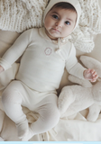 Lilette Velour Crest Emblem Footie, Hat & Blanket Layette Set