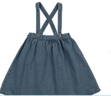 Lil Legs Denim Suspender Jumper