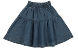 Lil Legs Denim Gathered Skirt