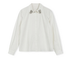 Portrait Cove Crystal Collared Blouse