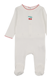 Maniere Pointelle Cherry Footie