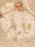 Bee & Dee Wings Pointelle Footie & Hat