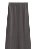 Beige Tiramisu Cupro Skirt