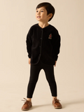 Lil Legs Velour Crest Lounge Set