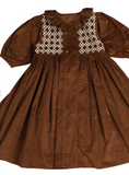 Belati Intricate Smocked Cord Dress
