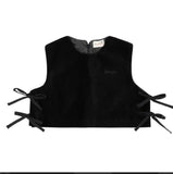 Rompp Velvet Vest & Taffeta Skirt Set