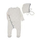 Bee & Dee Soft Dot Footie & Hat