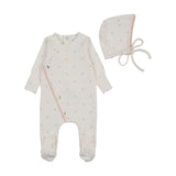 Bee & Dee Soft Dot Footie & Hat