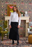 Laurent Ruffle Necktie Top