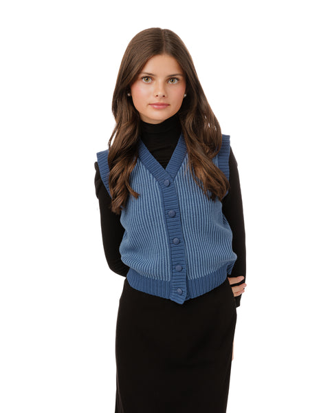 Madison + Park Ribbed Knit Vest