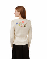 Zoey + Oliver Floral Embroidery Sweater