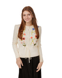 Zoey + Oliver Floral Embroidery Sweater